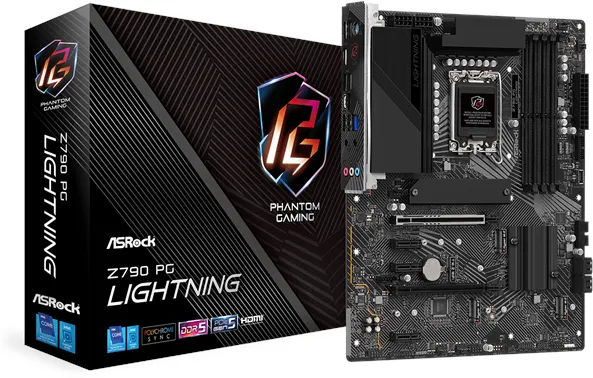 ASRock Z790 PG Lightning Emolevy - Intel Z790 - Intel LGA1700 - DDR5 RAM - ATX